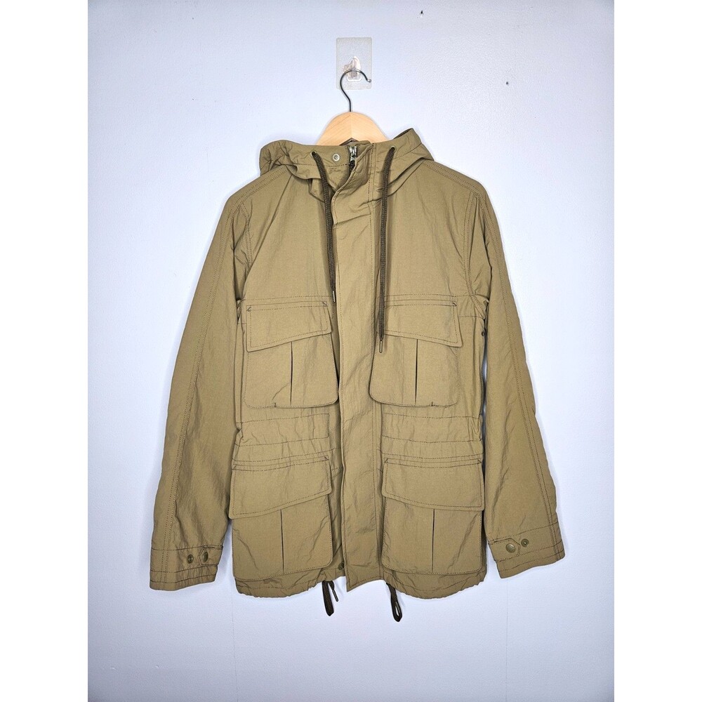 BEST MADE CO. Field Jacket S Olive Army Green Nylon Lightweight Utility Hooded